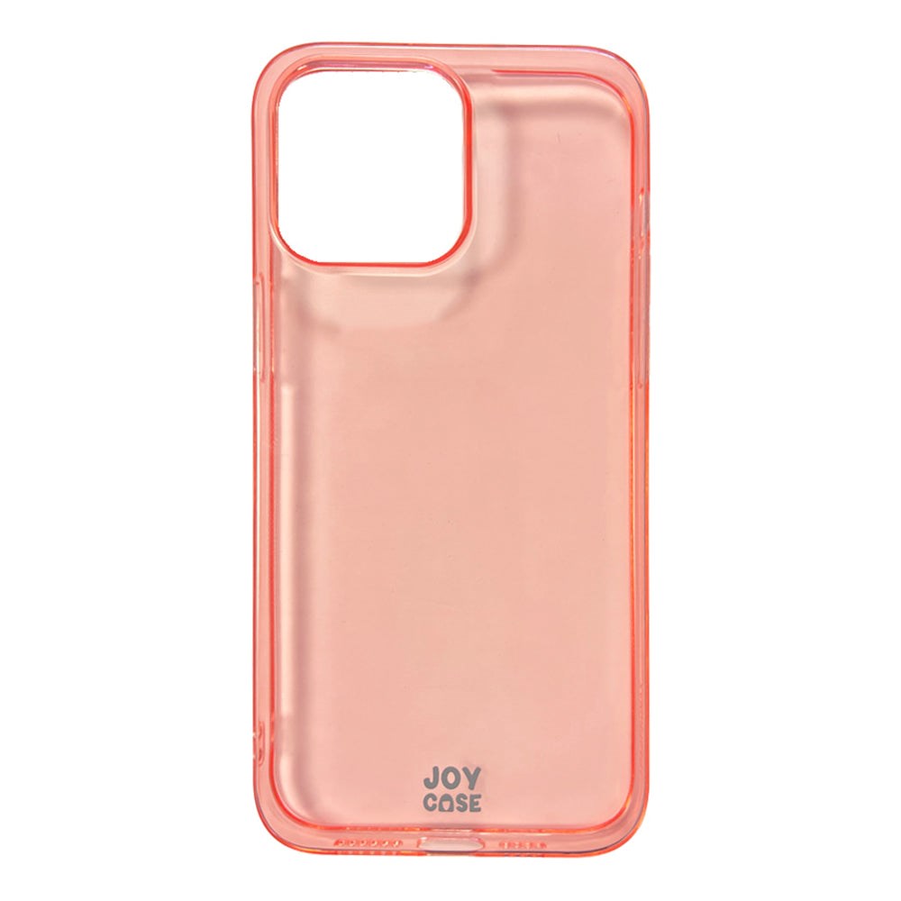 iPhone 14 Pro Max Joy Case Fleksibelt Plast Deksel - Gjennomsiktig / Pink