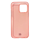 iPhone 14 Pro Max Joy Case Fleksibelt Plast Deksel - Gjennomsiktig / Pink