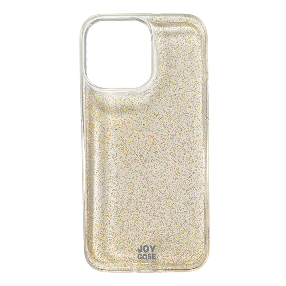 iPhone 14 Pro Max Joy Deksel Hybrid Glitter Deksel - Gjennomsiktig / Gull