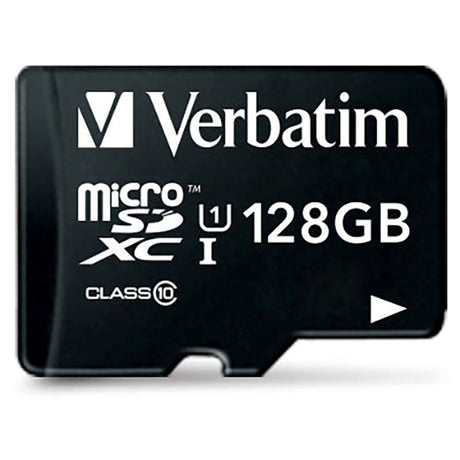 Verbatim Premium microSDXC Class 10 Minnekort med 128GB & Kamera Adaptor