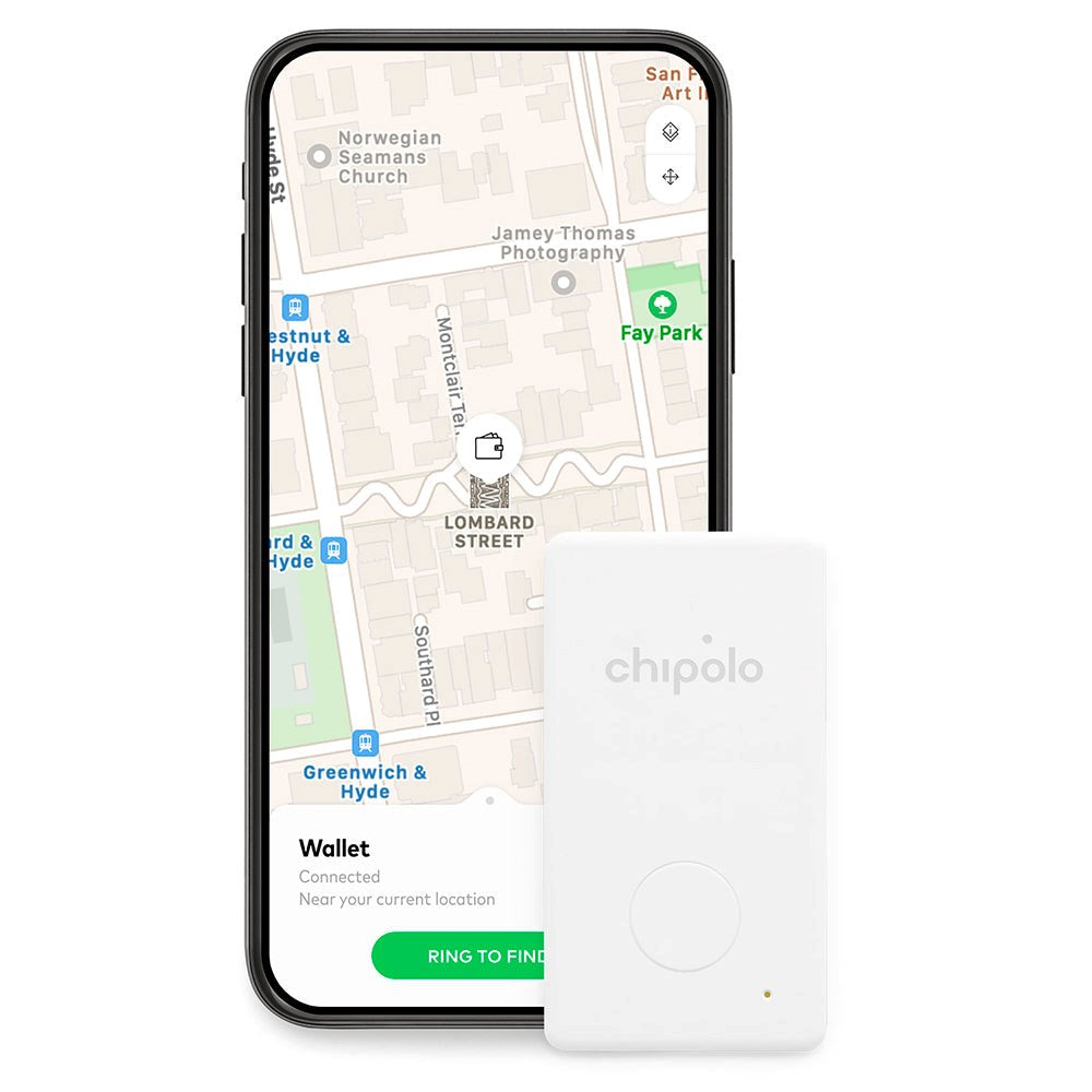 Chipolo CARD - Bluetooth GPS Tracker - Hvit