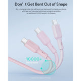 Aukey CB-SCC101 100W USB-C til USB-C-Kabel - 1m - Rosa