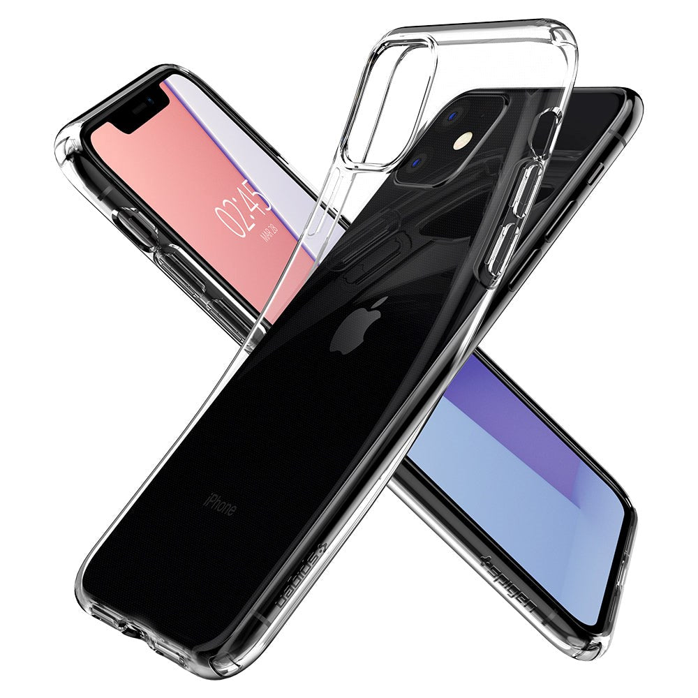 iPhone 11 Spigen Liquid Crystal Deksel - Gjennomsiktig