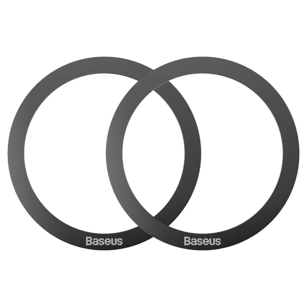 Baseus Magnetisk Ring - MagSafe Kompatibel - 2-Pakning - Svart