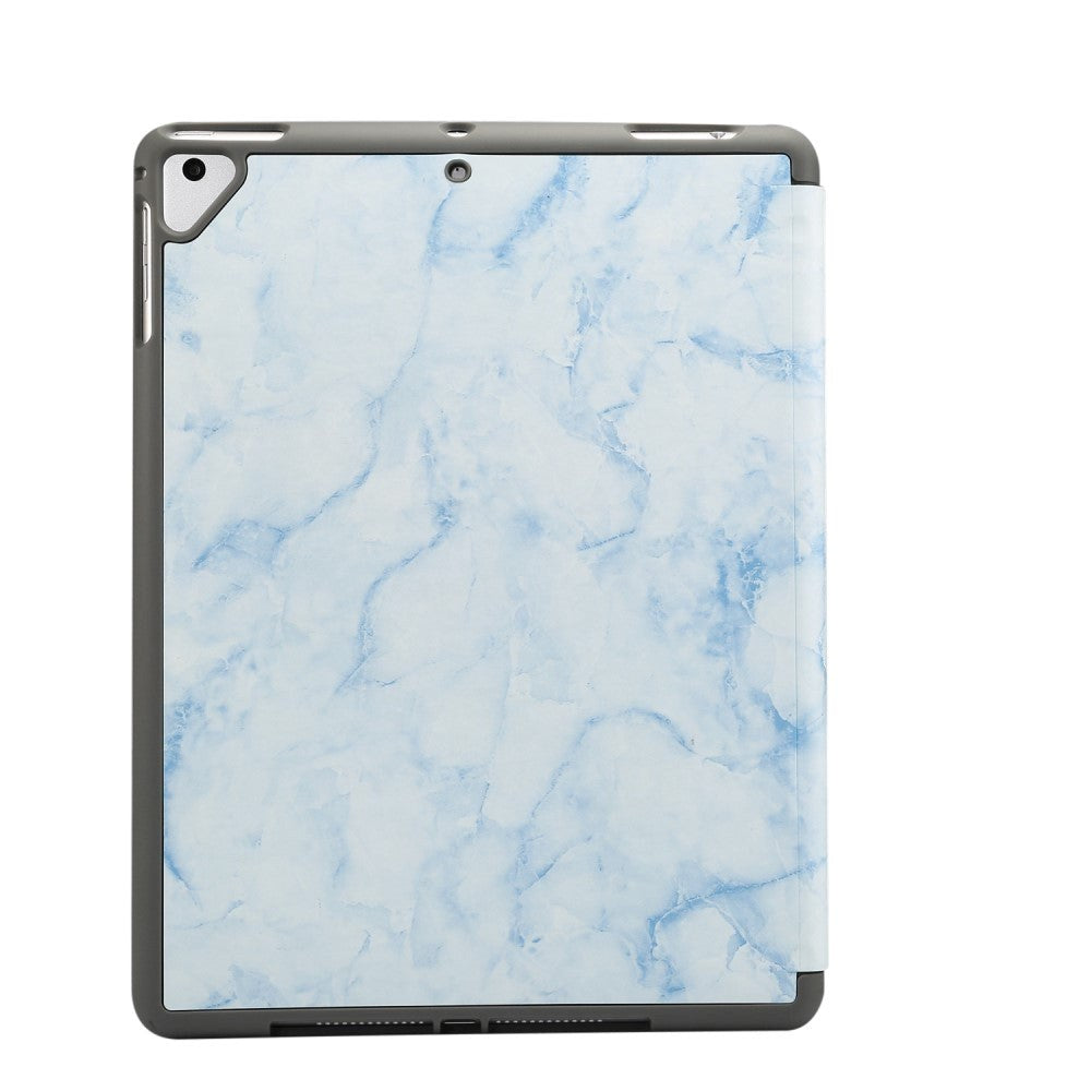 iPad Deksel - Sindal Marble Series Total Protection Deksel - Misty Blue