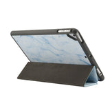 iPad Deksel - Sindal Marble Series Total Protection Deksel - Misty Blue