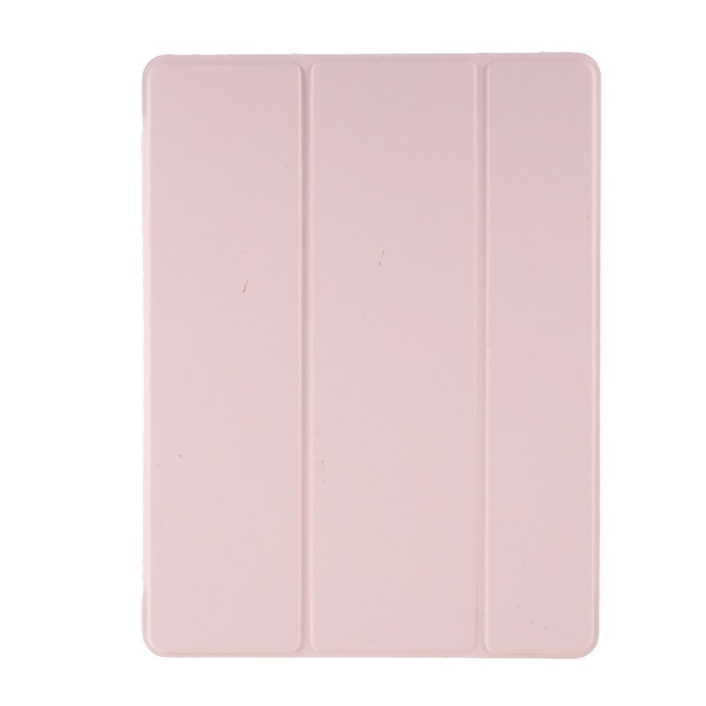 iPad 9.7 (2018-2017) / iPad Air / iPad Air 2 Tri-Fold Flip Deksel m. Fleksibel Bakside - Rosa