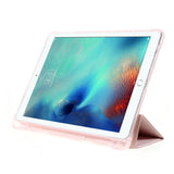 iPad 9.7 (2018-2017) / iPad Air / iPad Air 2 Tri-Fold Flip Deksel m. Fleksibel Bakside - Rosa