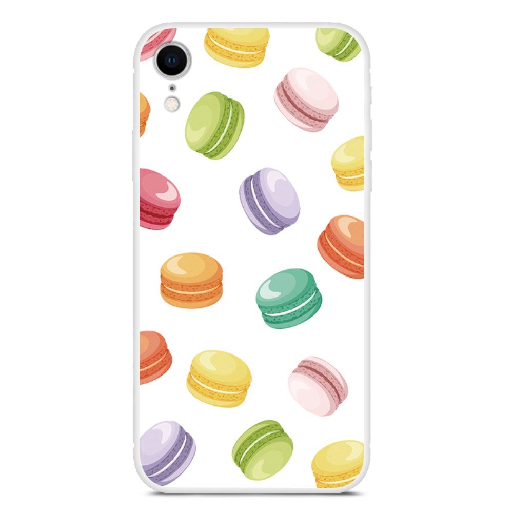 EIDERWOOD iPhone XR Fleksibelt Plast Deksel m. Trykk - Macarons