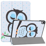 iPad Pro 11" (2018) Skinn Deksel med Tri-fold Stand - Blue Owl