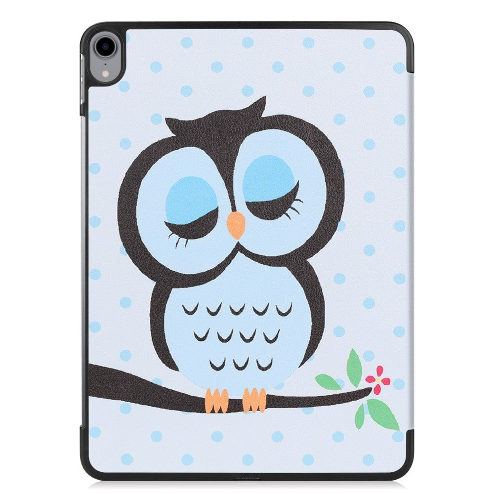 iPad Pro 11" (2018) Skinn Deksel med Tri-fold Stand - Blue Owl