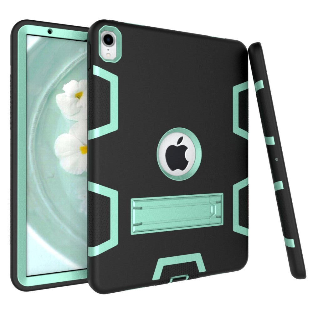 iPad Pro 11" (2018) Shock-proof Hybrid Case m. Stativfunksjon - Svart / Cyan