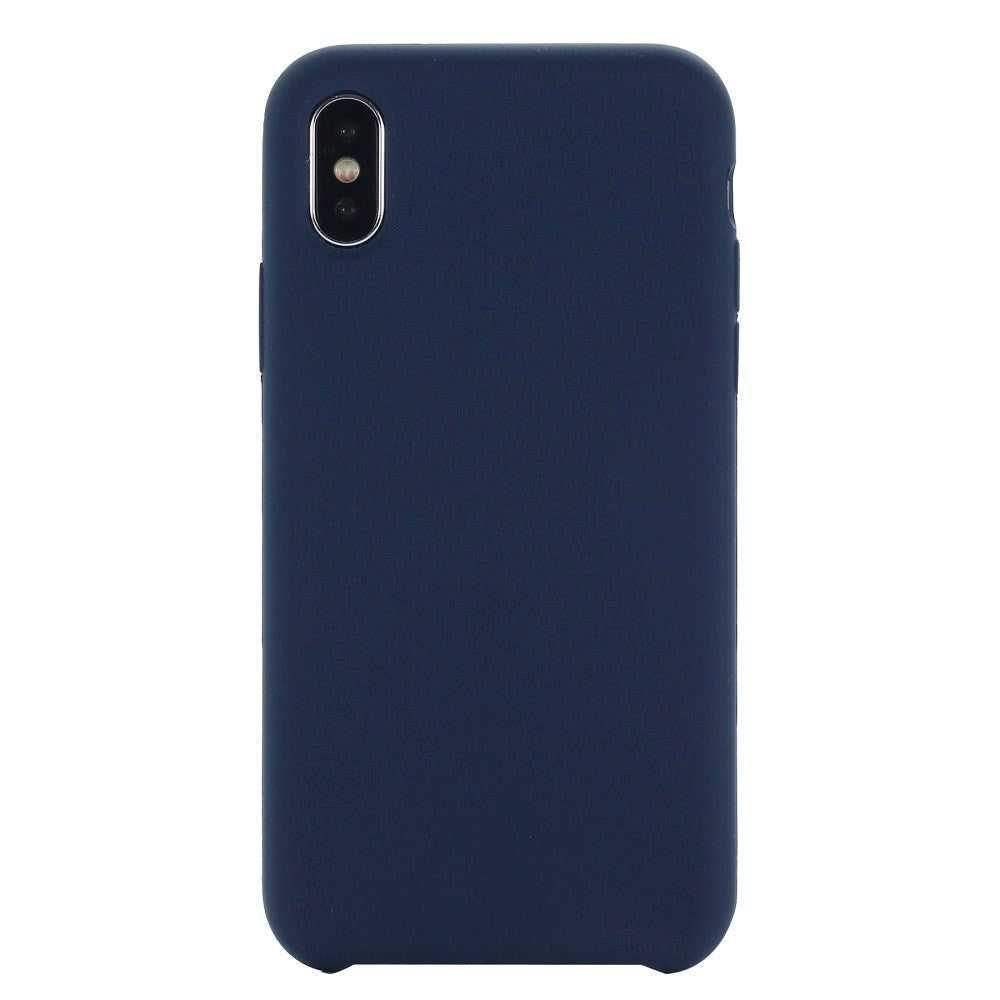 iPhone X / XS Soft Silicone Case - Mørkeblå Vol. 2