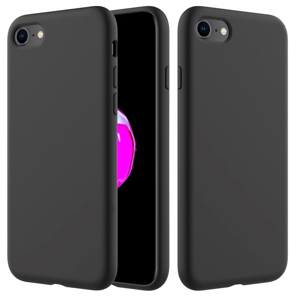 iPhone 7 / 8 / SE (2020 / 2022) Soft Silicone Case - Svart Vol. 2