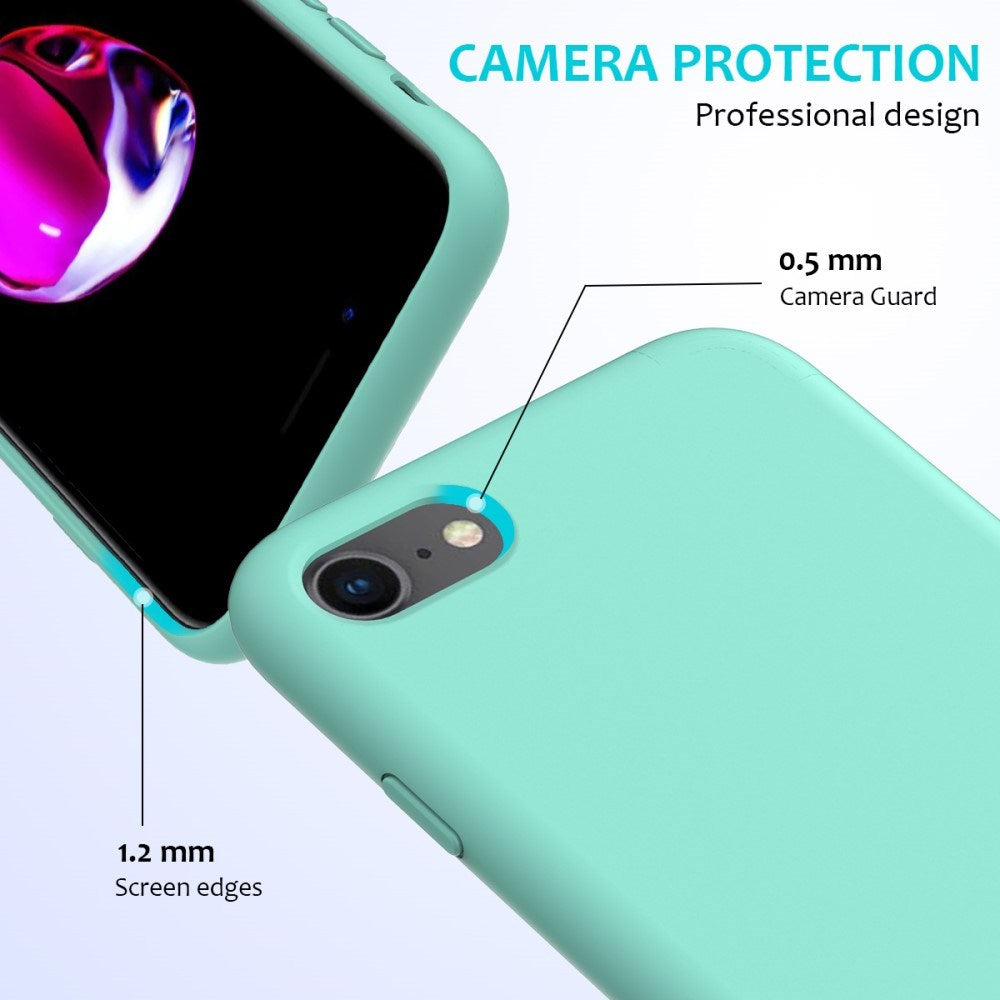 iPhone 7 / 8 / SE (2020 / 2022) Soft Silicone Case - Cyan Vol. 2