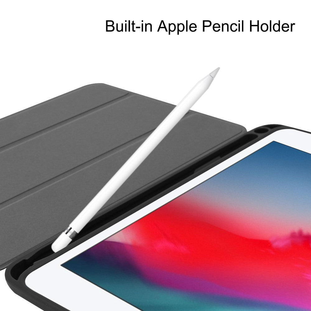 iPad Mini (2019) Flipdeksel m. Stativ & Stylus Pennholder - Svart