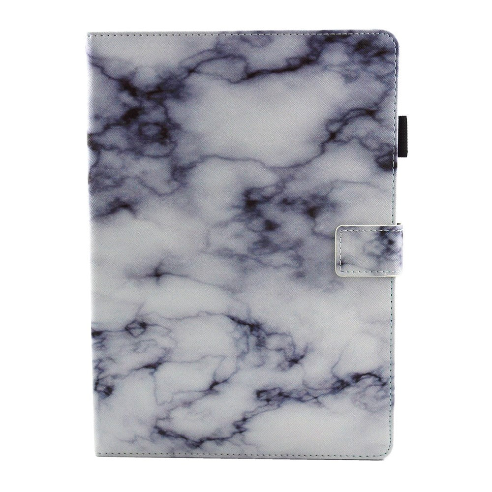 iPad Air (2019) / iPad Pro 10.5" Deksel - Marble Style Skinn Deksel - Hvit