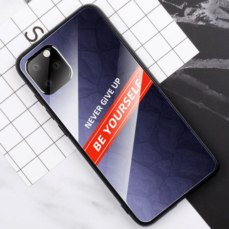 iPhone 11 Pro Max Deksel m. Glassbakside - Be Yourself - Lilla