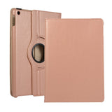 iPad 10.2" (2021 / 2020 / 2019) Klassisk Skinn Deksel m. 360⁰ Stativfunksjon - Rose Gull