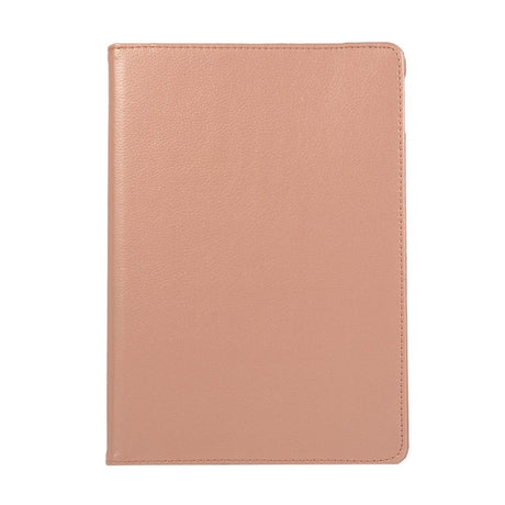 iPad 10.2" (2021 / 2020 / 2019) Klassisk Skinn Deksel m. 360⁰ Stativfunksjon - Rose Gull