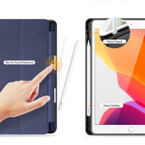 iPad 10.2" (2021 / 2020 / 2019) Deksel - DUX DUCIS DOMO Series Quality Case - Mørkeblå