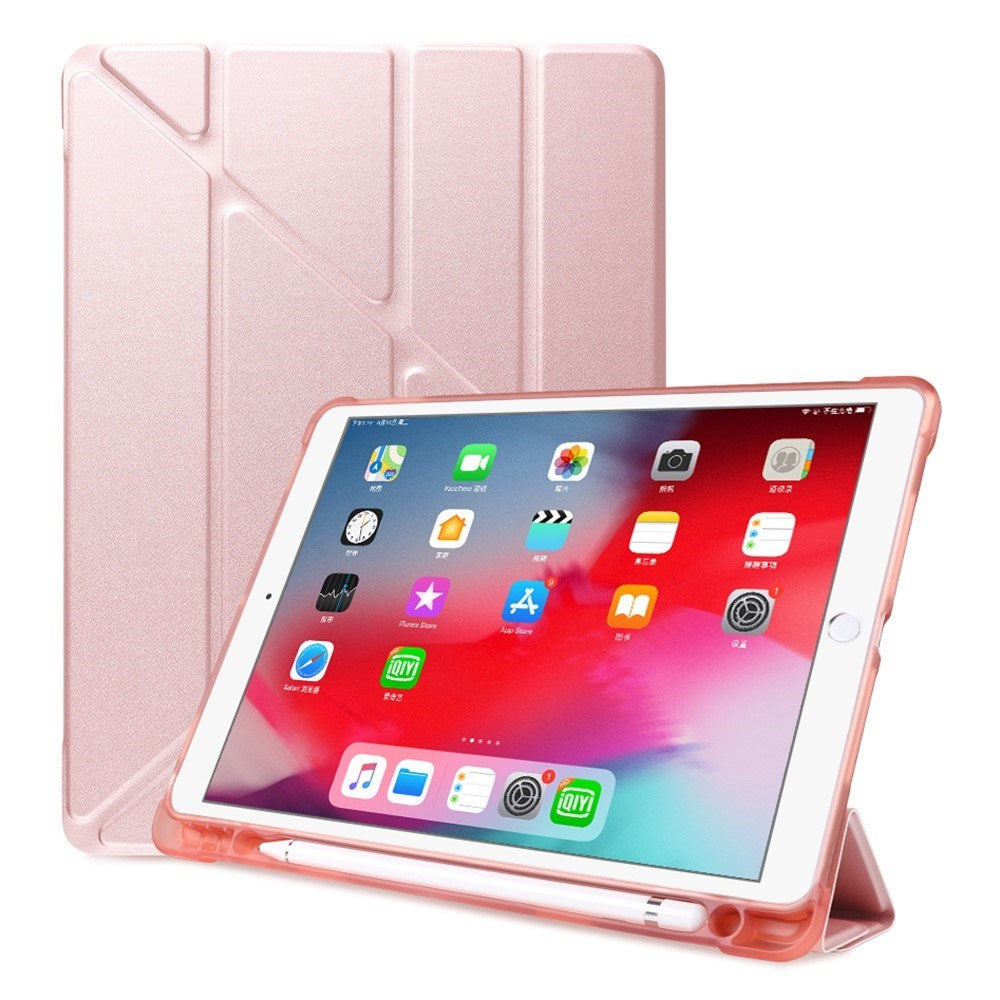 iPad 10.2" (2021 / 2020 / 2019) / iPad Pro 10.5 / iPad Air (2019) Deksel - Fleksibel Origami Deksel - Rose Gold