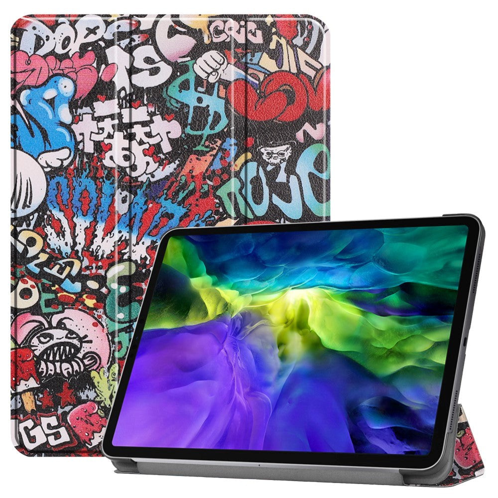 iPad Pro 11"  (2022 / 2021 / 2020 / 2018) Tri-fold Skinn Deksel - Graffiti