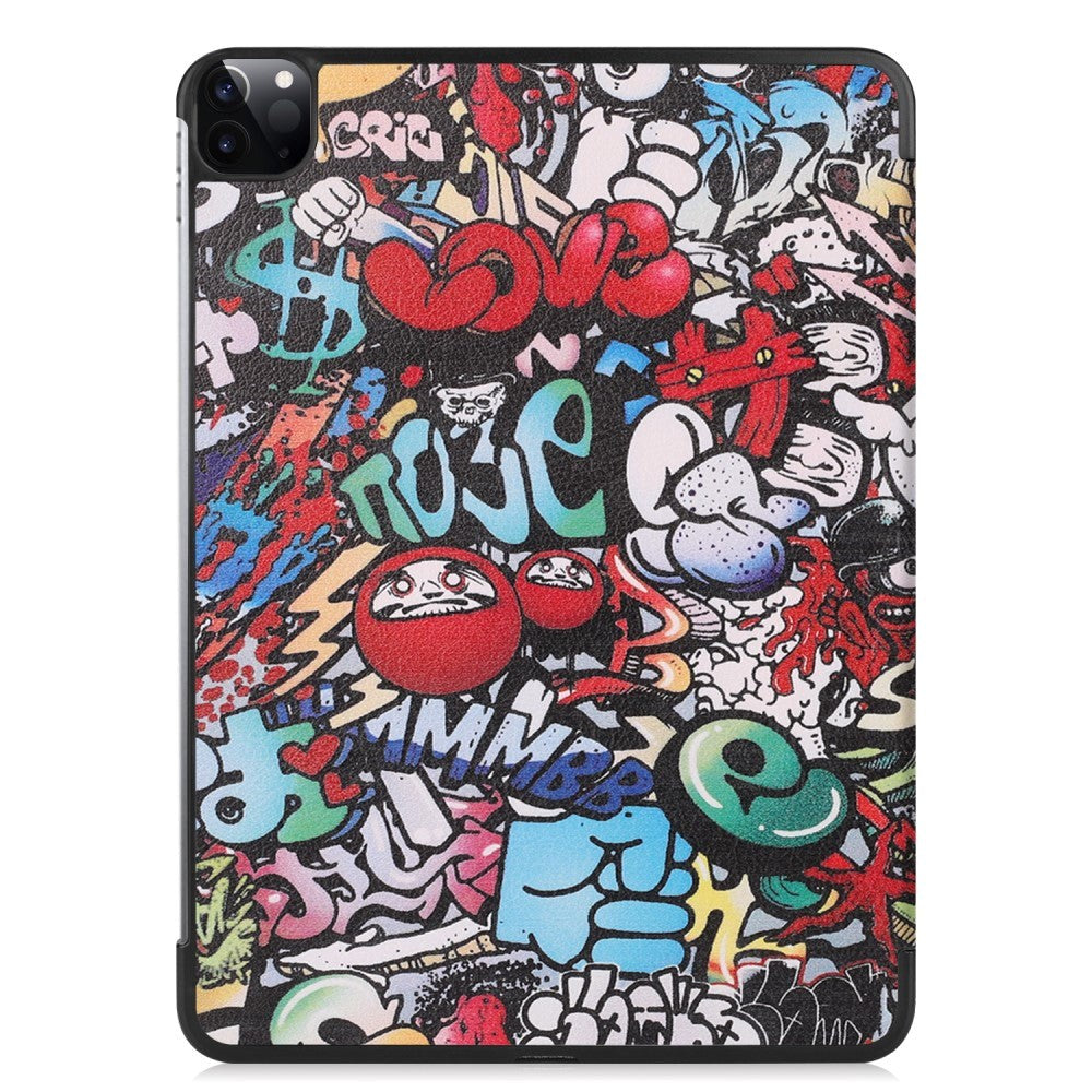 iPad Pro 11"  (2022 / 2021 / 2020 / 2018) Tri-fold Skinn Deksel - Graffiti