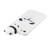 iPhone SE 2022 / 2020 / 8 / 7 Fleksibelt Plastdeksel - 3D Panda