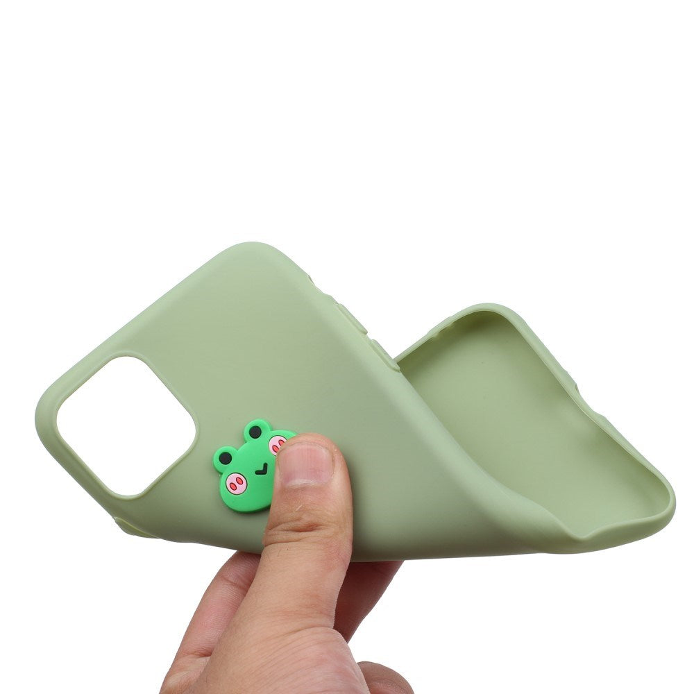 EIDERWOOD iPhone 11 Silikon Deksel med Figur - Grønn / Frosk