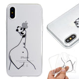 EIDERWOOD iPhone XR Plast Deksel m. Print - Panda & Elefant