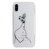 EIDERWOOD iPhone XR Plast Deksel m. Print - Panda & Elefant