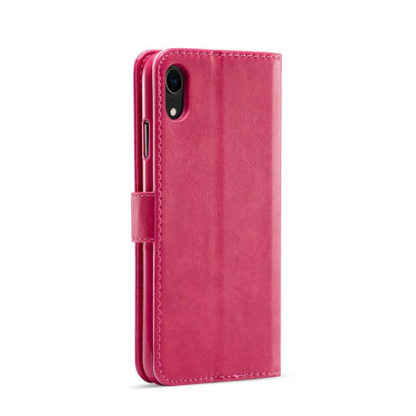 iPhone XR LC.IMEEKE Flip Skinndeksel med Lommebok - Rosa