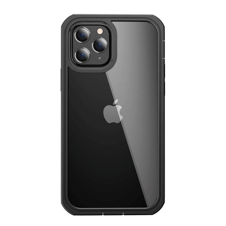 iPhone 12 / 12 Pro Heavy Duty Case - Håndverker Deksel - Gjennomsiktig / Svart