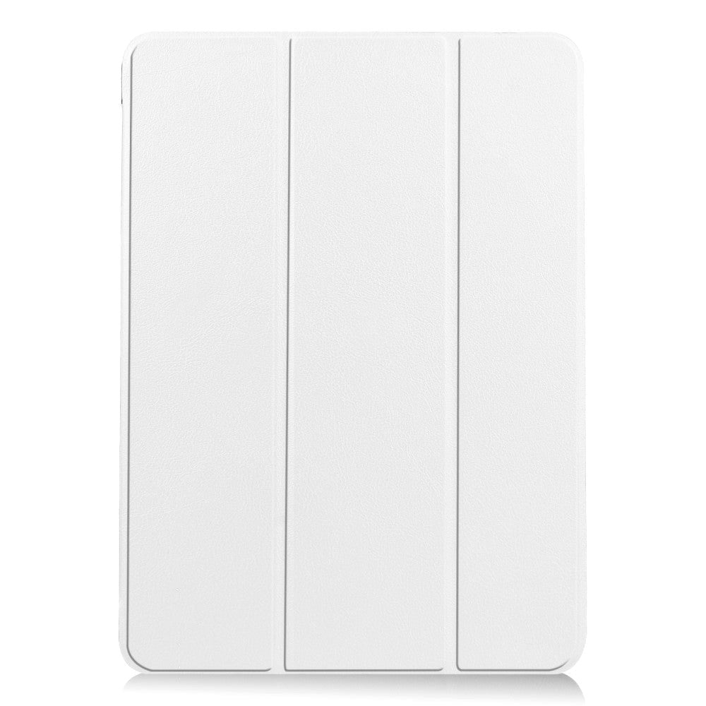 EIDERWOOD iPad Air 10.9-11" (2024-2020) Tri-fold Skinn Flip Deksel med Stylus Pen Holder - Hvit