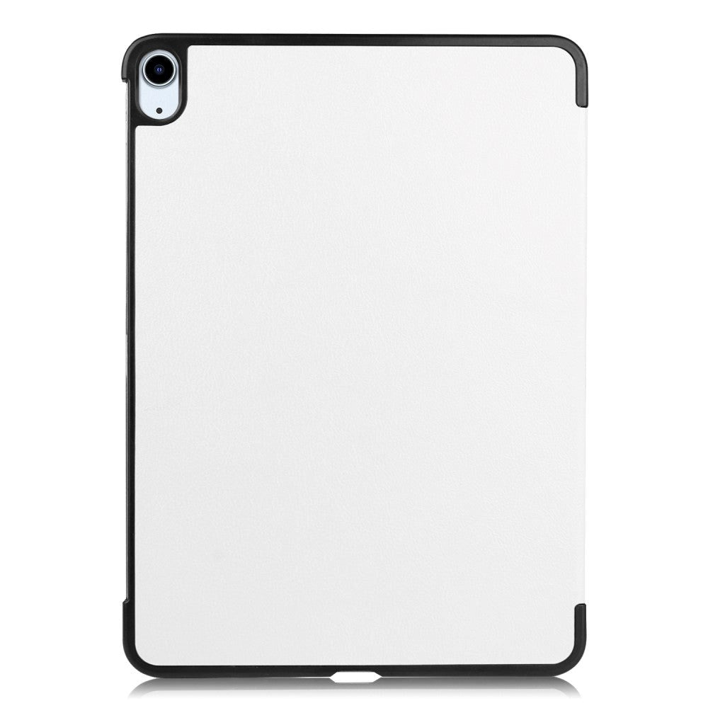 EIDERWOOD iPad Air 10.9-11" (2024-2020) Tri-fold Skinn Flip Deksel med Stylus Pen Holder - Hvit