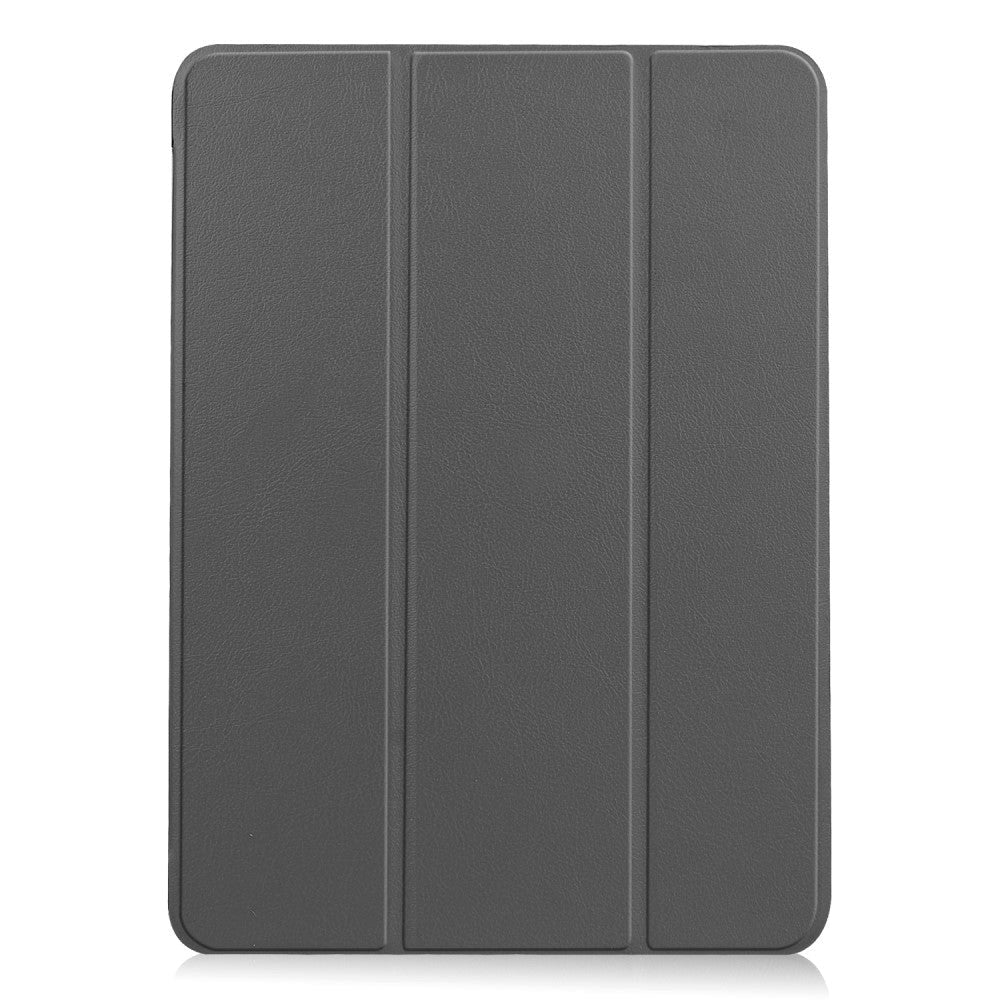 EIDERWOOD iPad Air 10.9-11" (2024-2020) Tri-fold Skinn Flip Deksel med Stylus Pen Holder - Grå