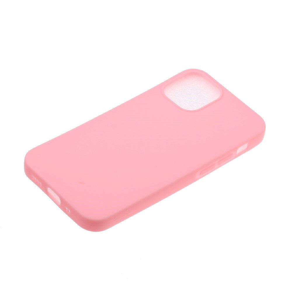 EIDERWOOD iPhone 12 Mini Matt Fleksibelt Plast Mobildeksel - Rosa