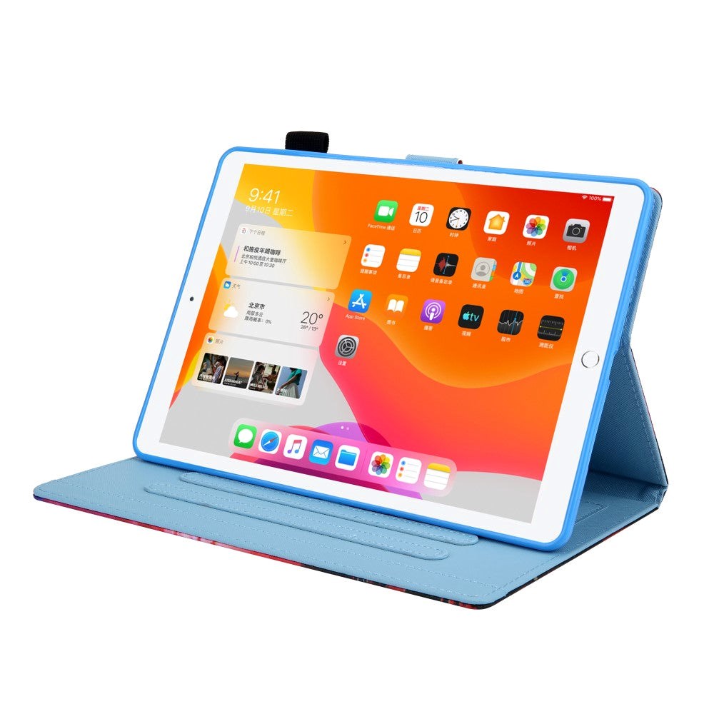 iPad 9.7 (2018-2017) / iPad Air / iPad Air 2 PU Skinndeksel m. Stand - Marmor