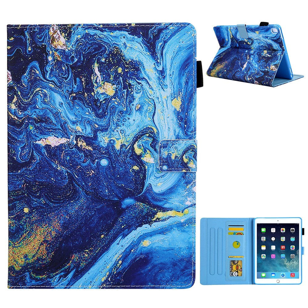 iPad 9.7 (2018-2017) / iPad Air / iPad Air 2 PU Skinndeksel m. Stand - Maleri