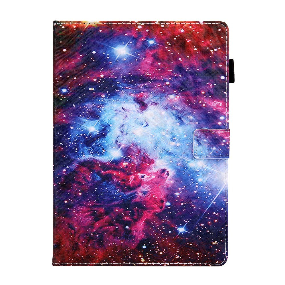 iPad 9.7 (2018-2017) / iPad Air / iPad Air 2 PU Skinndeksel m. Stand - Galakse