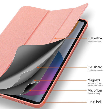 iPad Pro 11" (2022 / 2021 / 2020) Flip Deksel - DUX DUCIS DOMO Series - Rose Gold