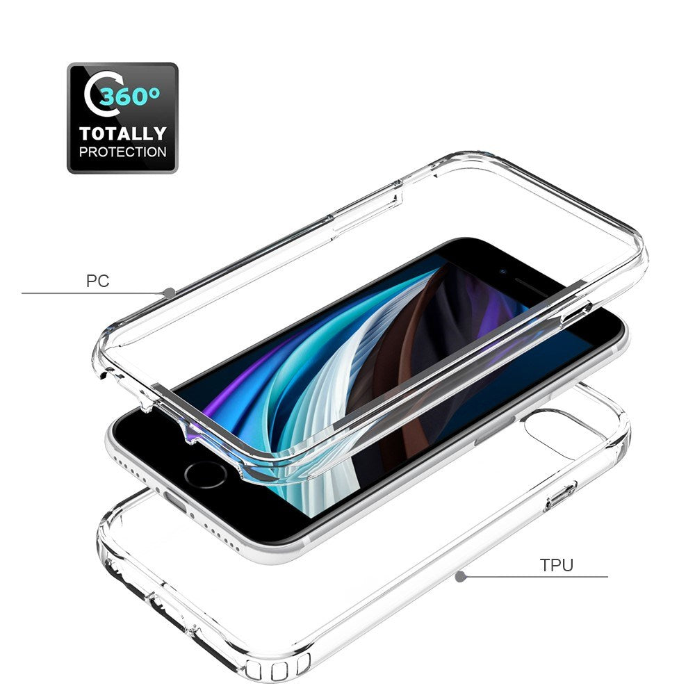 iPhone 6/6s/7/8/SE (2020)/(2022) Full beskyttelses bakdeksel - Gjennomsiktig