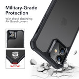 iPhone 12 Mini Deksel ESR Air Armor Clear Hard Case - Svart Gjennomsiktig