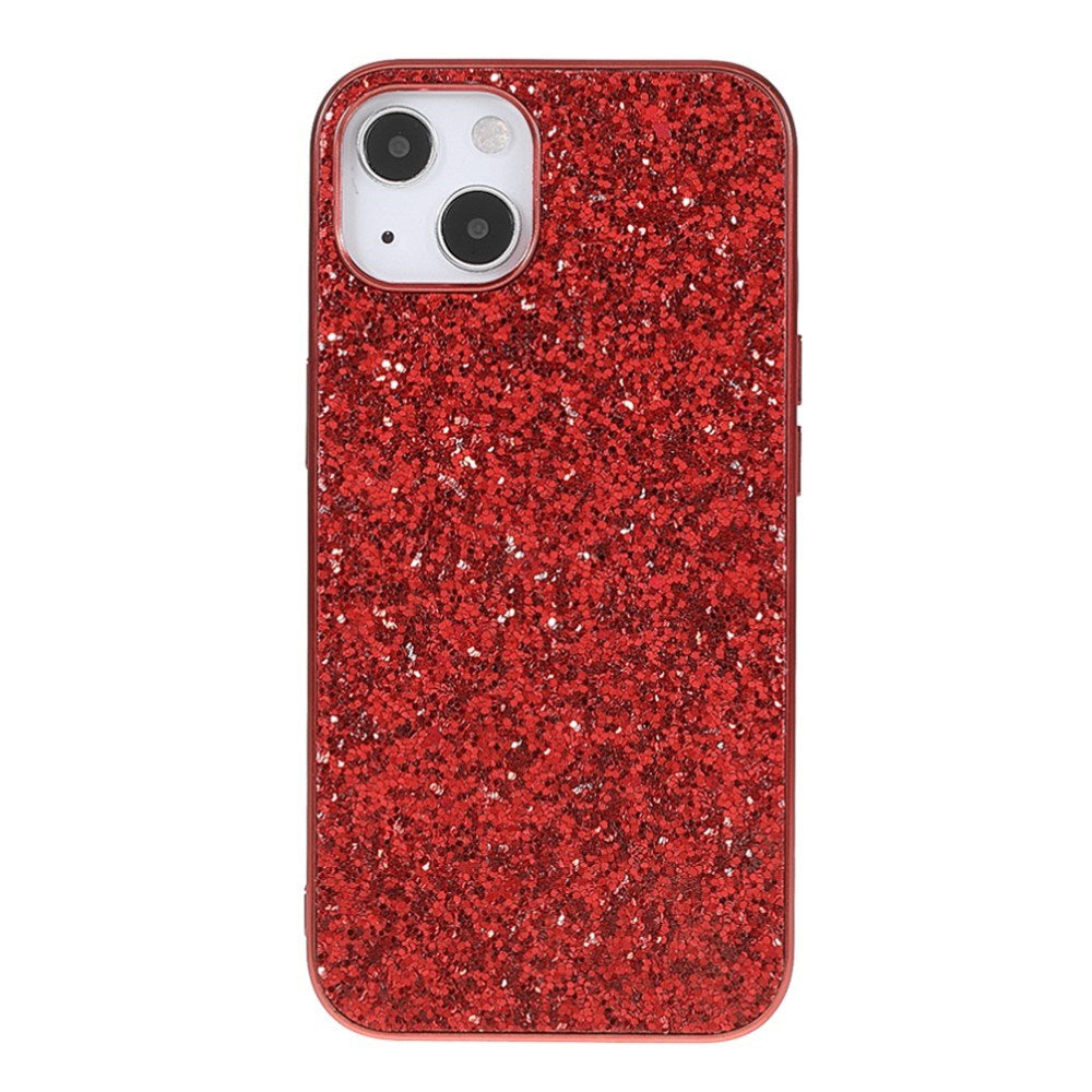 EIDERWOOD iPhone 13 Mini Glitter Hybrid Deksel - Rød