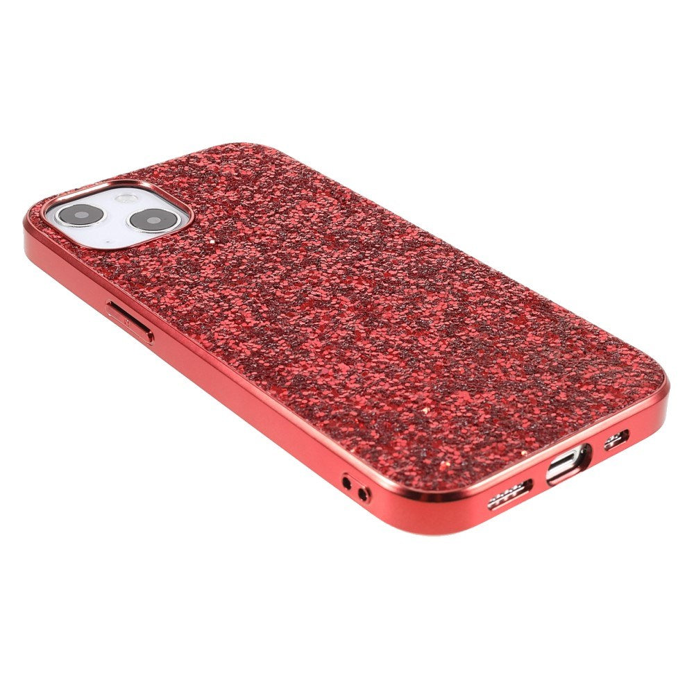 EIDERWOOD iPhone 13 Mini Glitter Hybrid Deksel - Rød