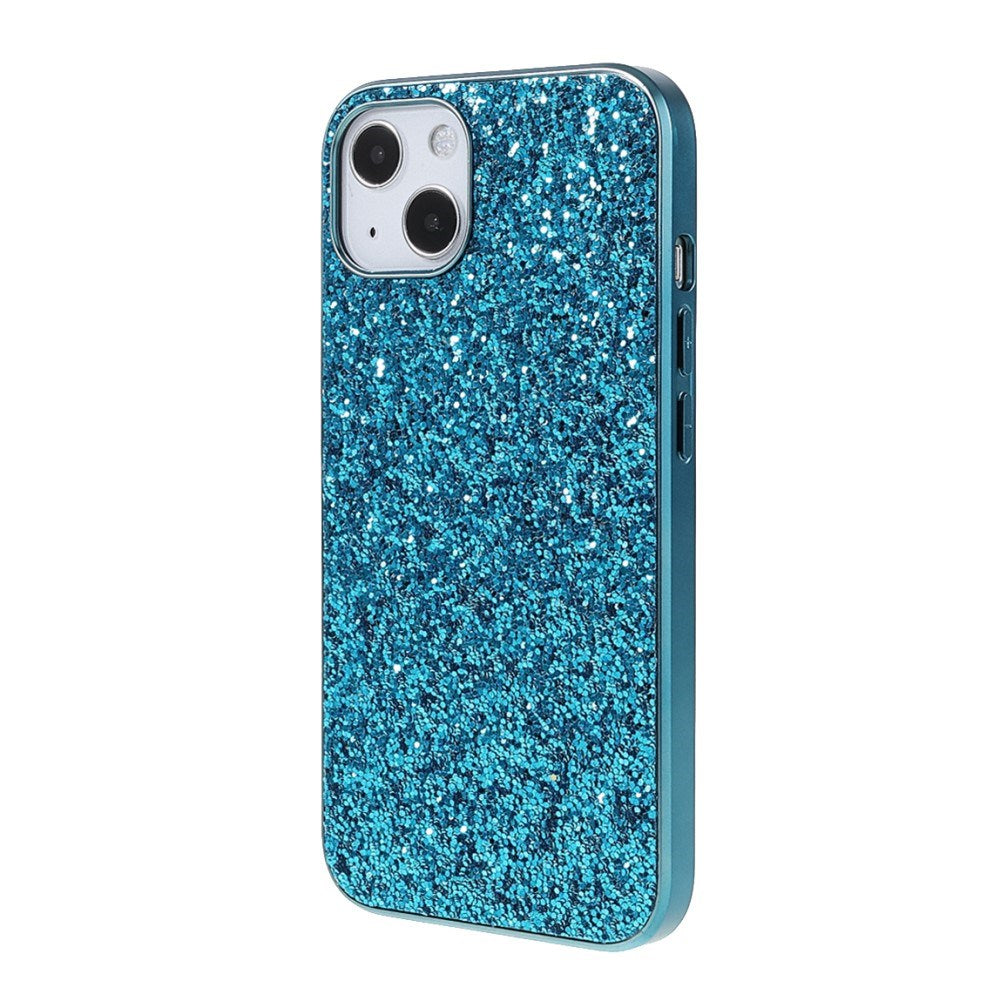 EIDERWOOD iPhone 13 Mini Glitter Hybrid Deksel - Blå