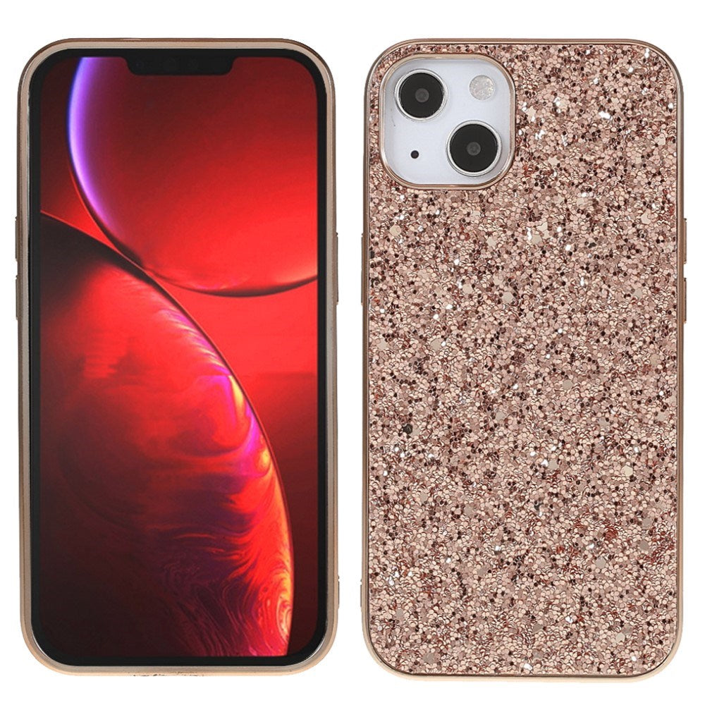 EIDERWOOD iPhone 13 Mini Glitter Hybrid Deksel - Rose Gold