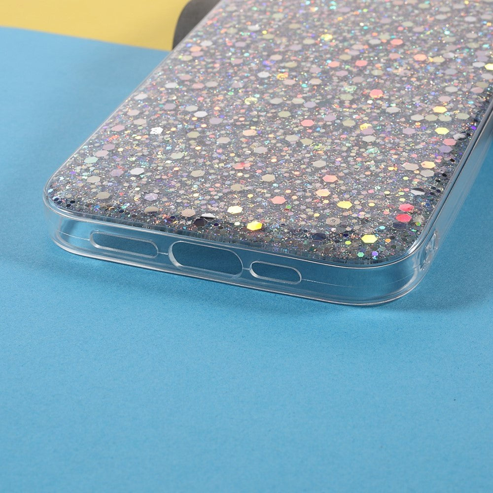 iPhone 13 Mini Glitter Deksel - Sølv