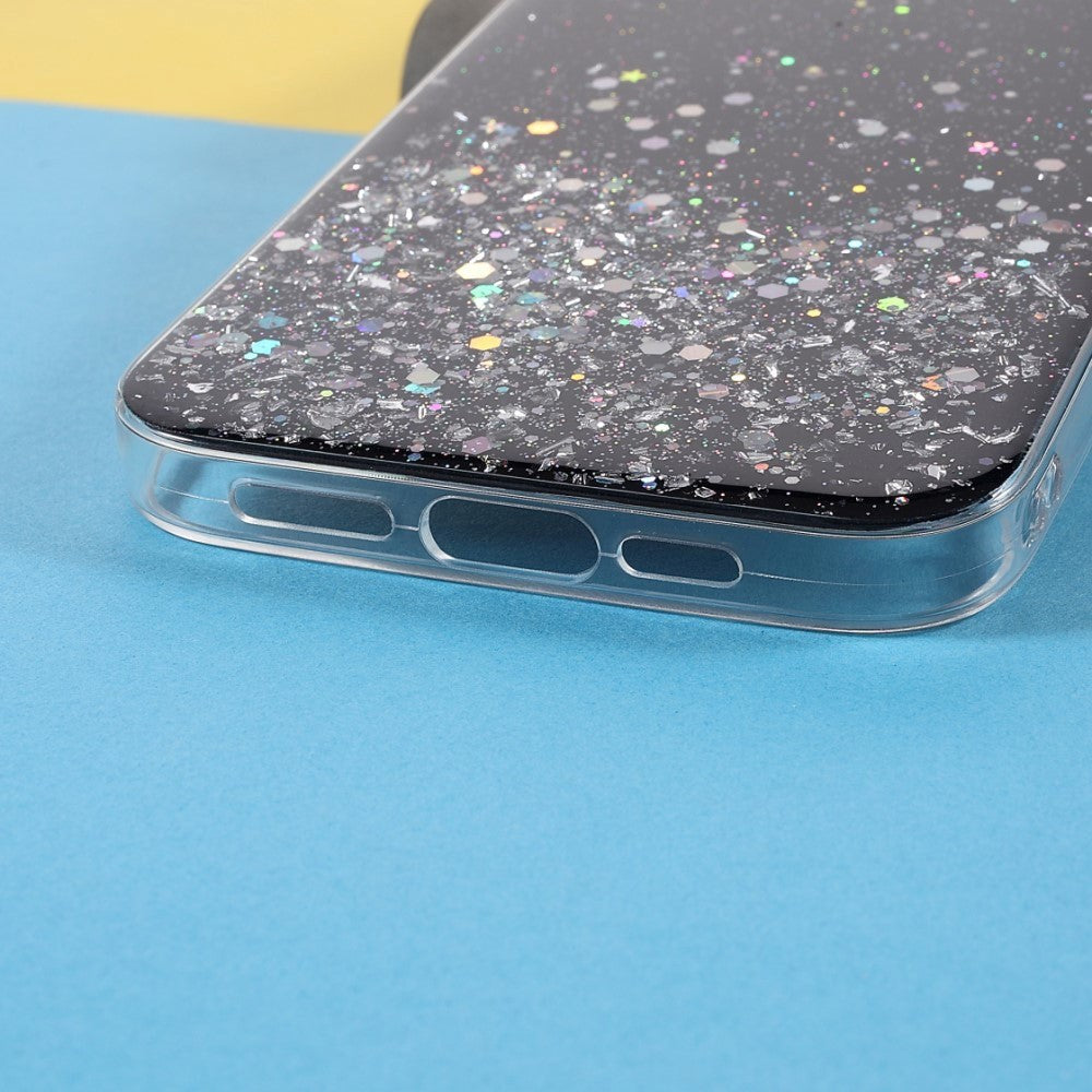 iPhone 13 Mini Glitter Deksel - Svart